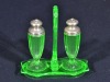 Uranium Glass - Cruet Set - 2