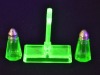 Uranium Glass - Cruet Set