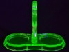 Uranium Glass - Cruet Stand