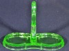 Uranium Glass - Cruet Stand - 2