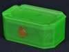 Uranium Glass - Card Holder/ashtray - 2