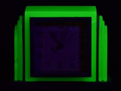 Uranium Glass - Clock