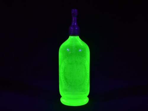Uranium Glass - Soda Syphon - E. Rowlands