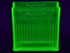 Uranium Glass - Napkin Holder- Fan Fold