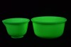 Uranium Glass - Opaline Glass- Mixing bowl X 2