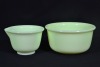 Uranium Glass - Opaline Glass- Mixing bowl X 2 - 2