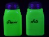 Uranium Glass - Opaline Glass -Salt and Pepper