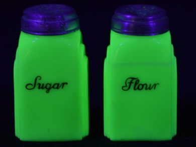 Uranium Glass - Opaline Glass -Sugar and Flour