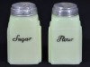 Uranium Glass - Opaline Glass -Sugar and Flour - 2