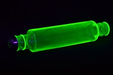 Uranium Glass- Depression Glass - Rolling pin