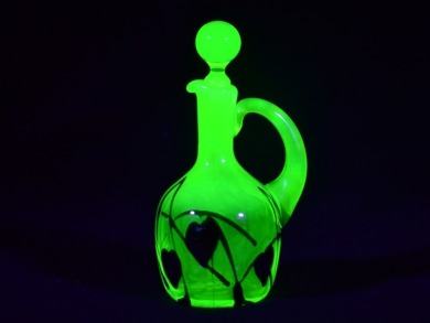Uranium Glass - Decanter - Gibson Glass