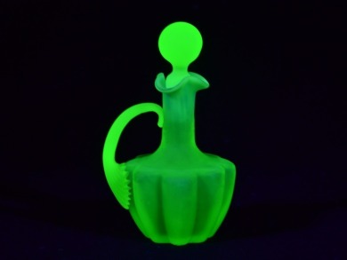 Uranium Glass - Decanter - Gibson Glass