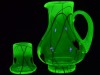 Uranium Glass - Tumble Up Decanter - Gibson Glass