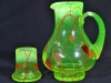 Uranium Glass - Tumble Up Decanter - Gibson Glass - 2
