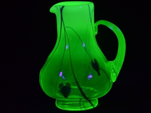 Uranium Glass - Tumble Up Decanter - Gibson Glass