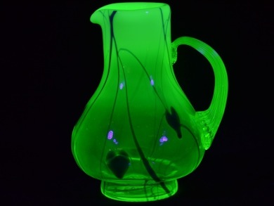 Uranium Glass - Tumble Up Decanter - Gibson Glass