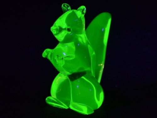 Uranium Glass - Murano Glass - Squirrell