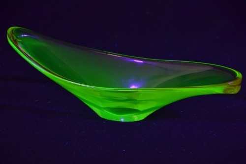 Uranium Glass - Murano Glass - Bowl