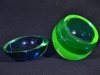 Uranium Glass - Murano Glass - Ashtray x 2 - 2