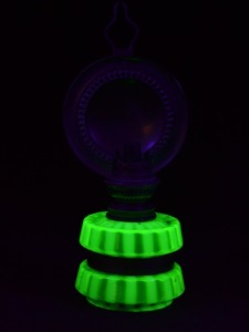 Uranium Glass - Jadeite Glass - Wall Lamp