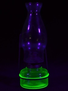 Uranium Glass - Depression Glass - Wall Lamp