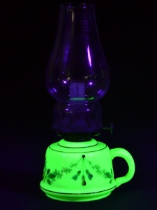 Uranium Glass - Vaseline Glass - Finger Lamp