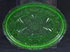 Uranium Glass - Depression Glass - Serving tray - 2