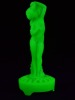 Uranium Glass - Opaline Glass-Lady with roses - 2