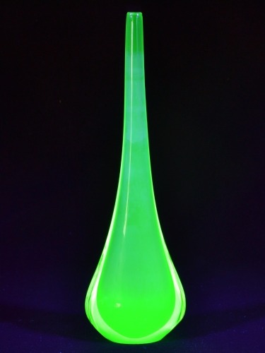 Uranium Glass - Murano Glass - Bud Vase