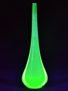 Uranium Glass - Murano Glass - Bud Vase