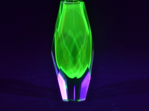 Uranium Glass - Murano Glass - Vase