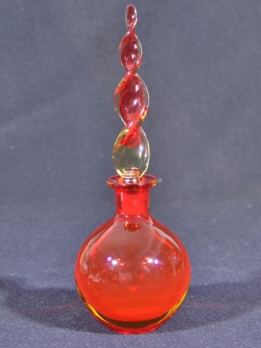 Uranium Glass - Murano Glass - Decorative bottle