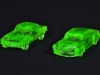 Uranium Glass - Boyd Glass - Cars X 2 - 2