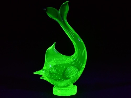 Uranium Glass - Murano Glass - Fish