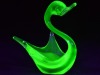 Uranium Glass - Murano Glass - Swan