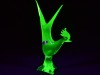 Uranium Glass - Murano Glass - Rooster