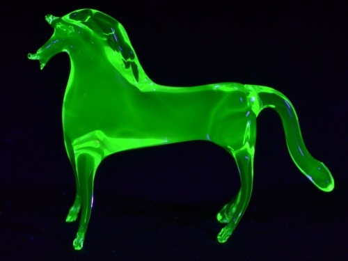 Uranium Glass - Horse