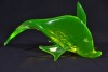 Uranium Glass - Murano Glass - Dolphin - 2