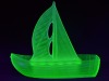 Uranium Glass - Depression Glass - Float Bowl