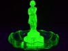 Uranium Glass - Depression Glass - Float Bowl
