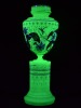 Uranium Glass - Victorian Glass - Lamp Base