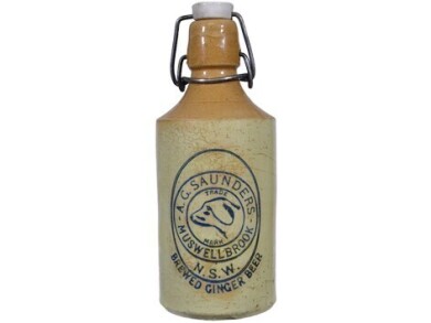 Ginger Beer - Lightening stopper - A.G. Saunders, Muswellbrook