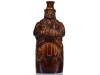 Reform Flask - Man on Barrell - Rockingham Glaze