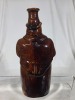 Reform Flask - Man on Barrell - Rockingham Glaze - 3