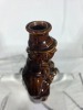 Reform Flask - Man on Barrell - Rockingham Glaze - 5
