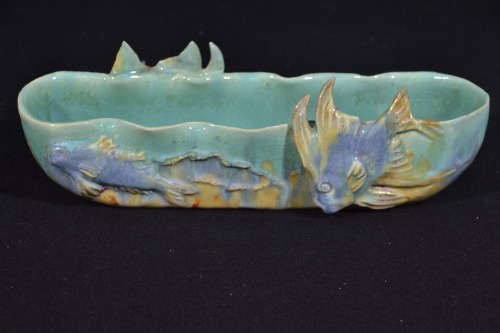 Australian Pottery - Castle Harris - Trough Vase