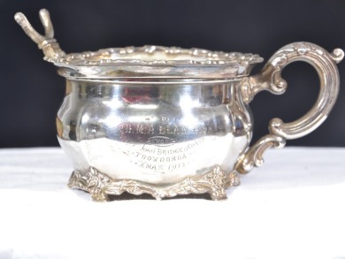 Shaving Items - Silver Plate shaving Bowl