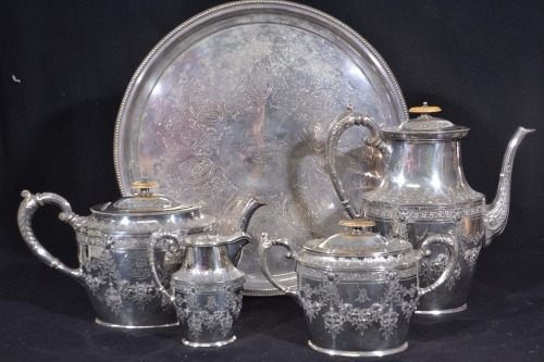 Silver Ware - Silver Plate Tea and Coffee Set