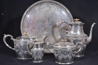 Silver Ware - Silver Plate Tea and Coffee Set