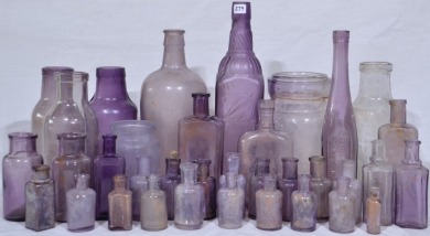 Box Lot - Amethyst Bottles